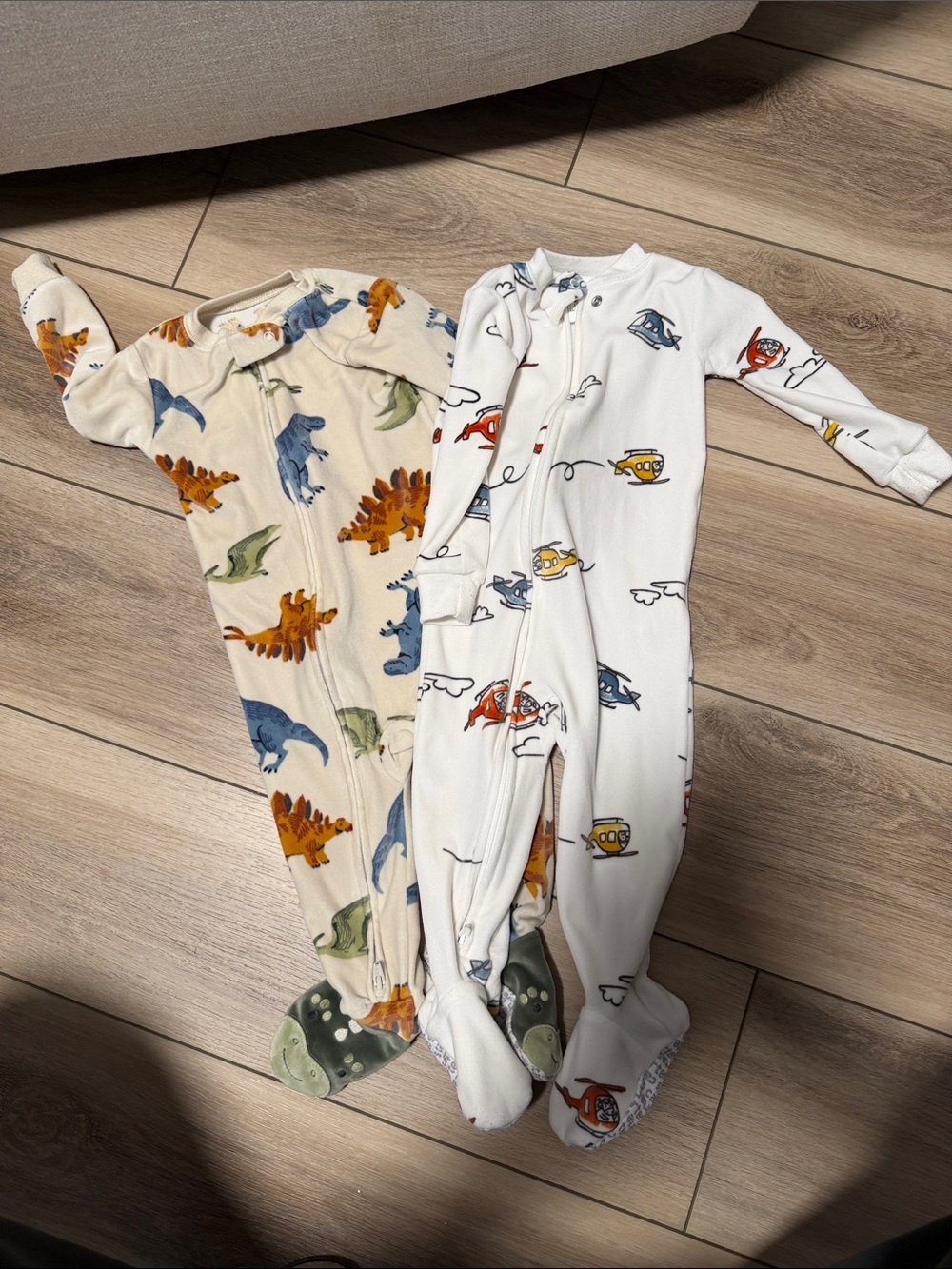 Carter’s Dreamplush Snug Fit Long-Sleeve 2-way Zip 1-piece pajamas